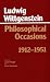 Philosophical Occasions, 1912-51