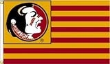 Florida State Seminoles with Stripes Premium 3' x 5' Flag