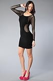 Motel The Goldie Dress in Black,Dresses for Women, Large,Black