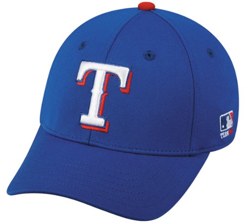 MLB BAMBOO Flex FITTED Lg/XL Texas RANGERS Home BLUE Hat Cap