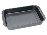 CHG 9582-43 Brat und Auflaufform "anthrazit-metallic" / mit Griffmulde und Arretierungspunkten /antihaftbeschichtet / 41 x 26.5 x 6 cm