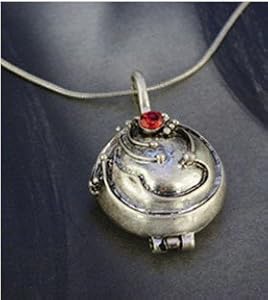 Vampire Elena Vervain Necklace, Antique Silvery