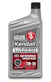 Kendall 1057254 SAE 5W30 GT-1 High Performance Synthetic Blend Motor Oil with Liquid Titanium – 1 Quart,