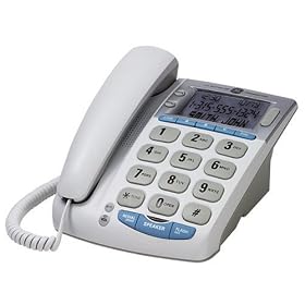 Click here to buy GE 29369GE1 Big Button Corded Desktop Phone with Call Waiting Caller ID and Speakerphone by Thomson.