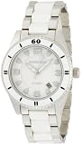 K&BROS Women's 9113-2 C-901 Big Ceramic Silver-tone White Watch