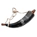 Large Early American Frontier Black Powder Horn - 12 Inch