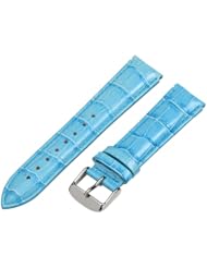 Sky Blue Croco 18mm Watch Band Fits Philip Stein Small Size 1 (With Built in Quick Release Pins) !!!!