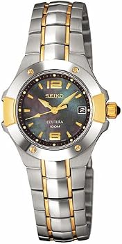 Seiko #SXD656 Women's Two Tone Coutura Casual Dress Watch
