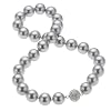 ZEEme Fashion Damencollier 45cm Muschelkernperle Strasssteine 380050007-1-45