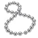ZEEme Fashion Damencollier 45cm Muschelkernperle Strasssteine 377070002145