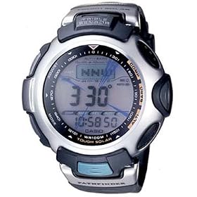 Casio Pathfinder Solar Triple Sensor Black Resin Watch - PAG50-1V