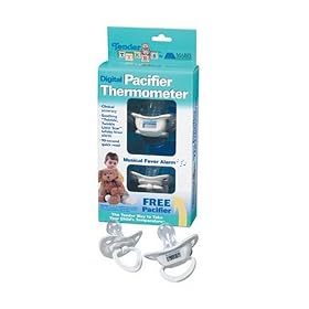 TenderTykes Digital Pacifier Thermometer with Free Pacifier, White