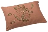 DKNY Metal Floral Decorative Pillow, Blush