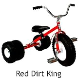 Dirt King Child Dually Tricycle (Red) Heavy Duty