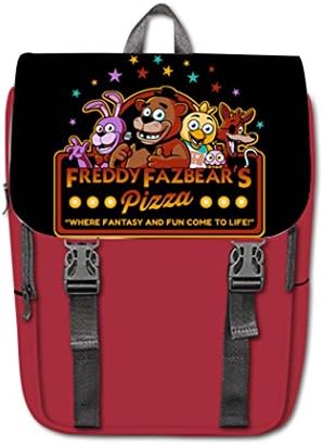 Five Night at Freddy's School Shoulders Backpack Red