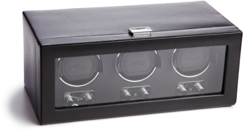 Wolf Designs 270202 Heritage Module 2.1 Triple Watch Winder with Cover