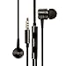 Fast Jewelry® High Sound Quality Piston Earphone Headphone Headset In-ear Earbud with Remote & Mic for Smartphone (Black)