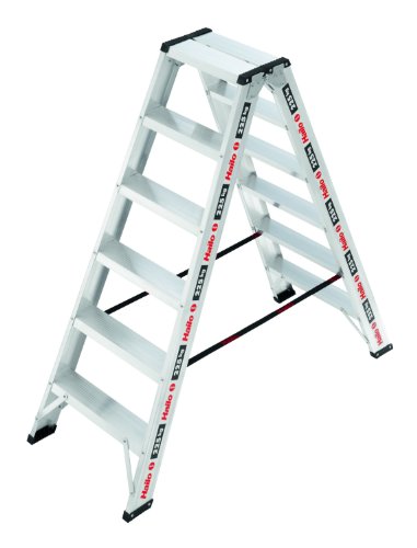 Hailo 8726-001 Profi Doppelstufenleiter D225, 2 x 6 Stufen Preisvergleich