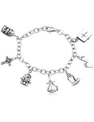Purity Promise Sterling Silver Charm Bracelet