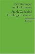 Erl�uterungen und Dokumente zu Frank Wedekind: Fr�hlings Erwachen