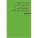 Erl�uterungen und Dokumente zu Frank Wedekind: Fr�hlings Erwachen