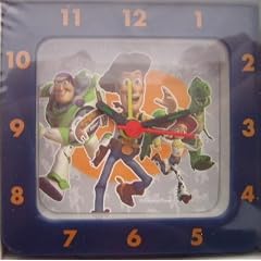 TOY STORY WECKER - BUZZ LIGHTYEAR - Blau und rund - kommt in einer Geschenkbox - Tolle Geschenkidee!