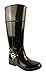 Michael Kors Fulton Harness Womens Black/Coffee Tall Rainboots