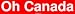 Oh Canada Bumper Sticker Image