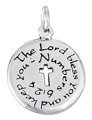 Sterling Silver "The Lord Bless You and Keep You" Charm