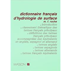 Dictionary of Surface Water Hydrology: French-English-Spanish-German