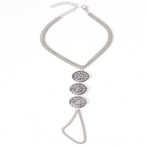 XY Fancy Vintage Anklet Ankle Bracelet Sexy Coin Barefoot Sandals Women Foot Jewelry