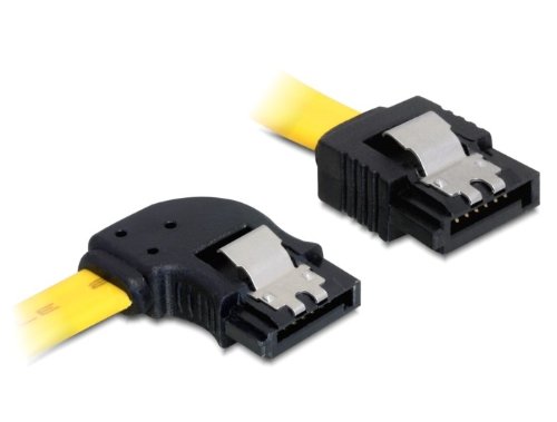 DELOCK Kabel SATA 6Gb/s 100cm gelb li/ge Metall Preisvergleich