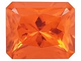 APX 4.50CT 12X10MM EMERALD CUT MANDARIN GARNET SIMULANT