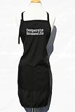 Black Desperate Housewife Embroidered Apron