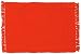 Durable Hand Woven 100% Cotton Colorful Solid Neon Orange Placemat 12x18 Inches Set / 6