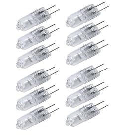 Ex-Pro� 12 Pack - Clear 5w G4 12v 2 Pin Halogen Capsule Bulbs / Lamps 2000hrs