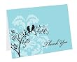 Hortense B. Hewitt Wedding Accessories Thank You Note Cards, Perched Birds, Pack of 50