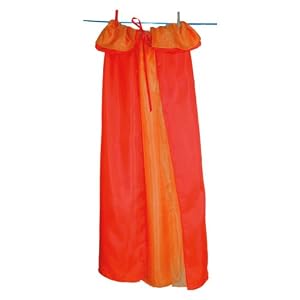 Sarah's Silks Reversible Red & Orange Cape