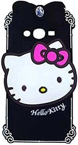 G530 Minnie Mickey Mouse Case for G530 3D Cute Hot Sale Cartoon Animal Series Soft Silicone Case For Samsung Galaxy Grand Prime G530 G5308W G530H (Black Hello-Kitty)