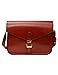 Jollychic Women's Retro Style Solid Color Crossbody Bags PU