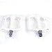Senston 1 Pair New Bike MTB Road BMX Bicycle Cycling Aluminum Alloy Pedals Bright Color Axle Foot Rest White 5 Colors