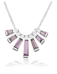 18" 7 Purple CZ Necklace