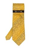Phat Farm - Phat Farm Gold and Gray Squiggles Tie