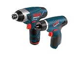 Bosch 10.8V Cordless Litheon Impactor Fastening Driver and Pocket Driver Kit PS40-2F