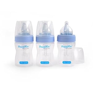 The First Years 3 Pack Breastflow Disposable Bottle, 8 Ounce