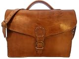Leder Umhängetasche Vintage Schule College Ledertasche Groß Neu U12A