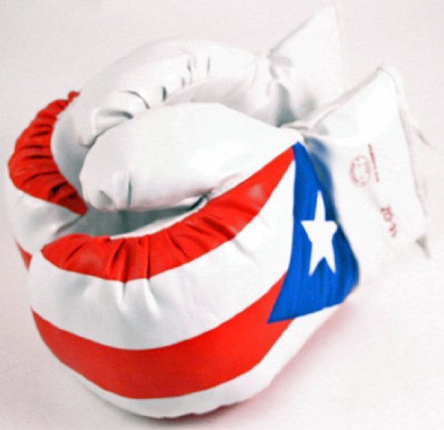 New Pair of 16oz Puerto Rico Pride Boxing Gloves Fight