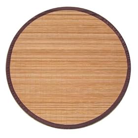 Anji Mountain Bamboo Rug Villager Natrual Round: 7' D Rug