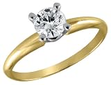 Engagement Ring: 1/4 Carat in 14K Yellow Gold Diamond Solitaire Ring 41S3uCNajGL. SL160 Engagement Ring: 1/4 Carat in 14K Yellow Gold Diamond Solitaire Ring