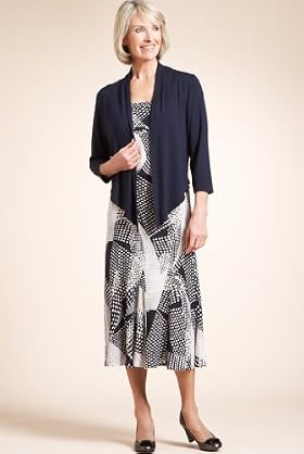 Classic Collection Spot Print Dress & Bolero